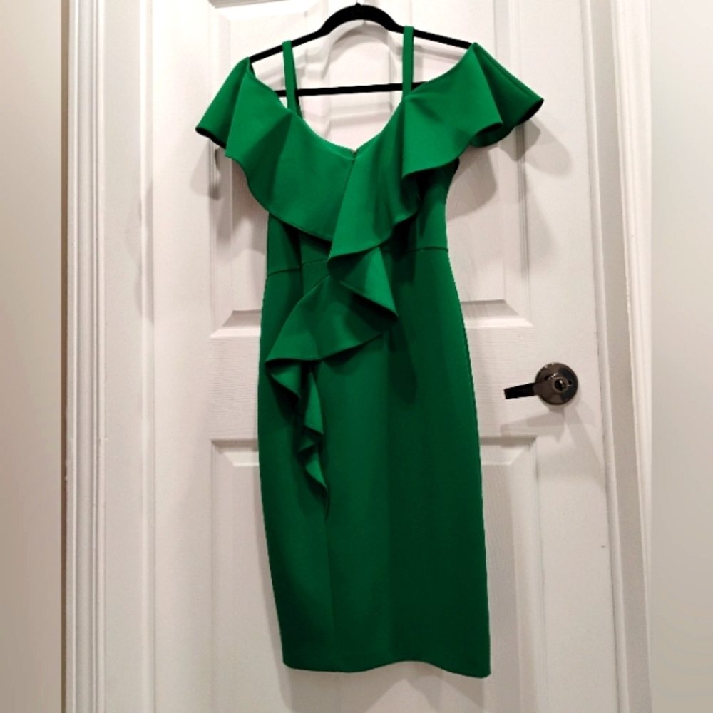 🩷 Coast Sexy Emerald Green Dress Sz 8